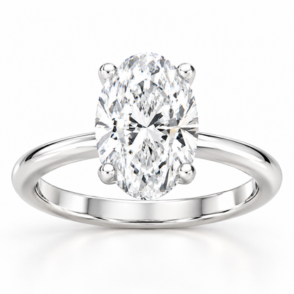 2.10ctw Certified Lab Grown Diamond Hidden Halo Engagement Ring