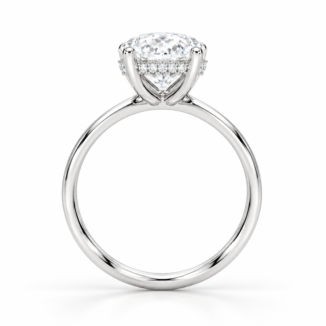2.10ctw Certified Lab Grown Diamond Hidden Halo Engagement Ring
