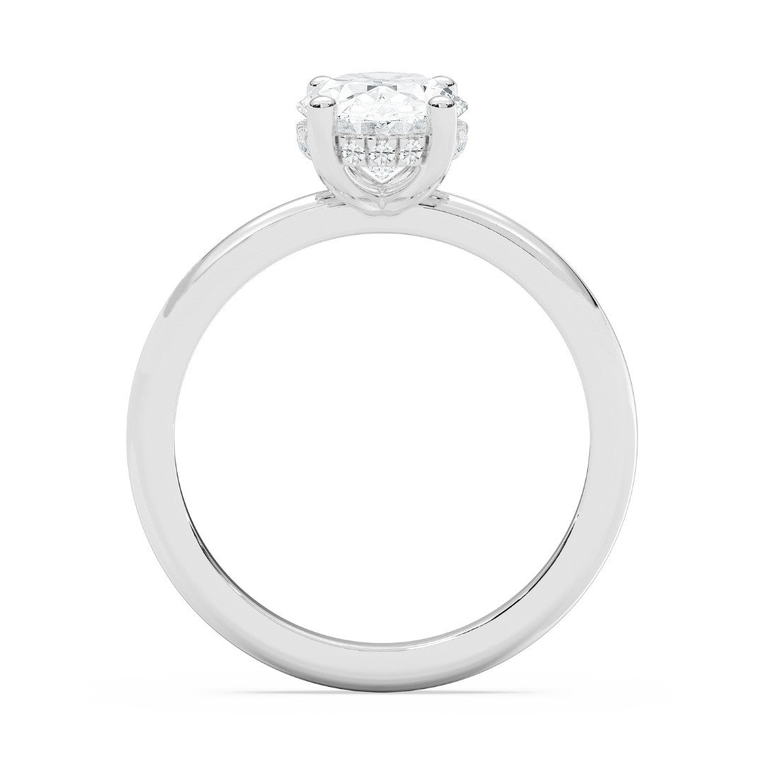 2.10ctw Certified Lab Grown Diamond Hidden Halo Engagement Ring