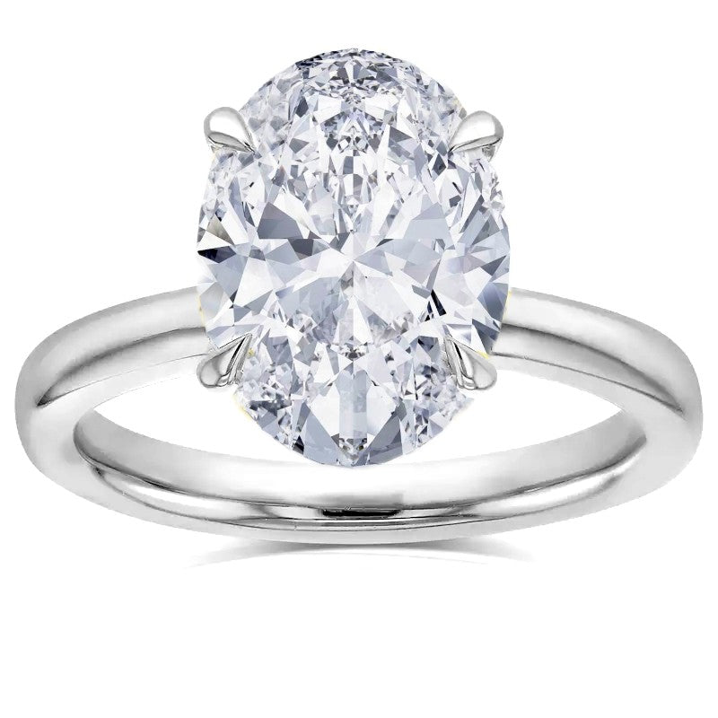 5ct Certified Lab Grown Diamond Solitaire Engagement Ring