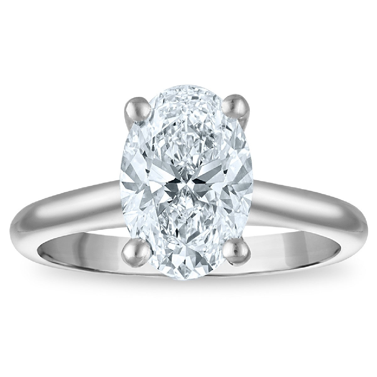 1ct 8X Certified Lab Grown Diamond Solitaire Engagement Ring