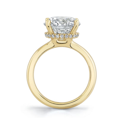 3.10ctw Certified Lab Grown Diamond Ribbon Halo Engagement Ring