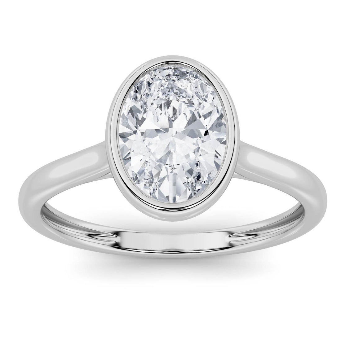 1ct Certified Lab Grown Diamond Solitaire Engagement Ring