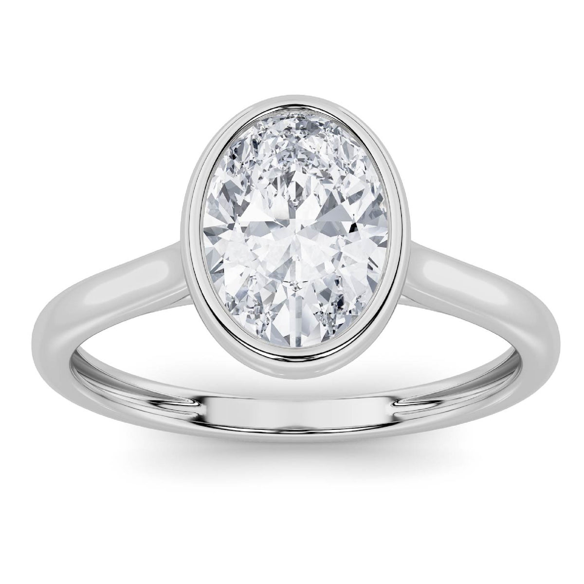 1ct Certified Lab Grown Diamond Solitaire Engagement Ring