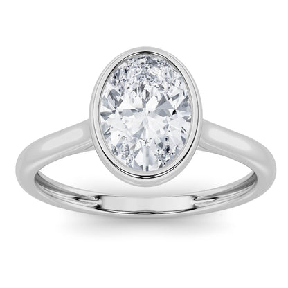 1ct Certified Lab Grown Diamond Solitaire Engagement Ring