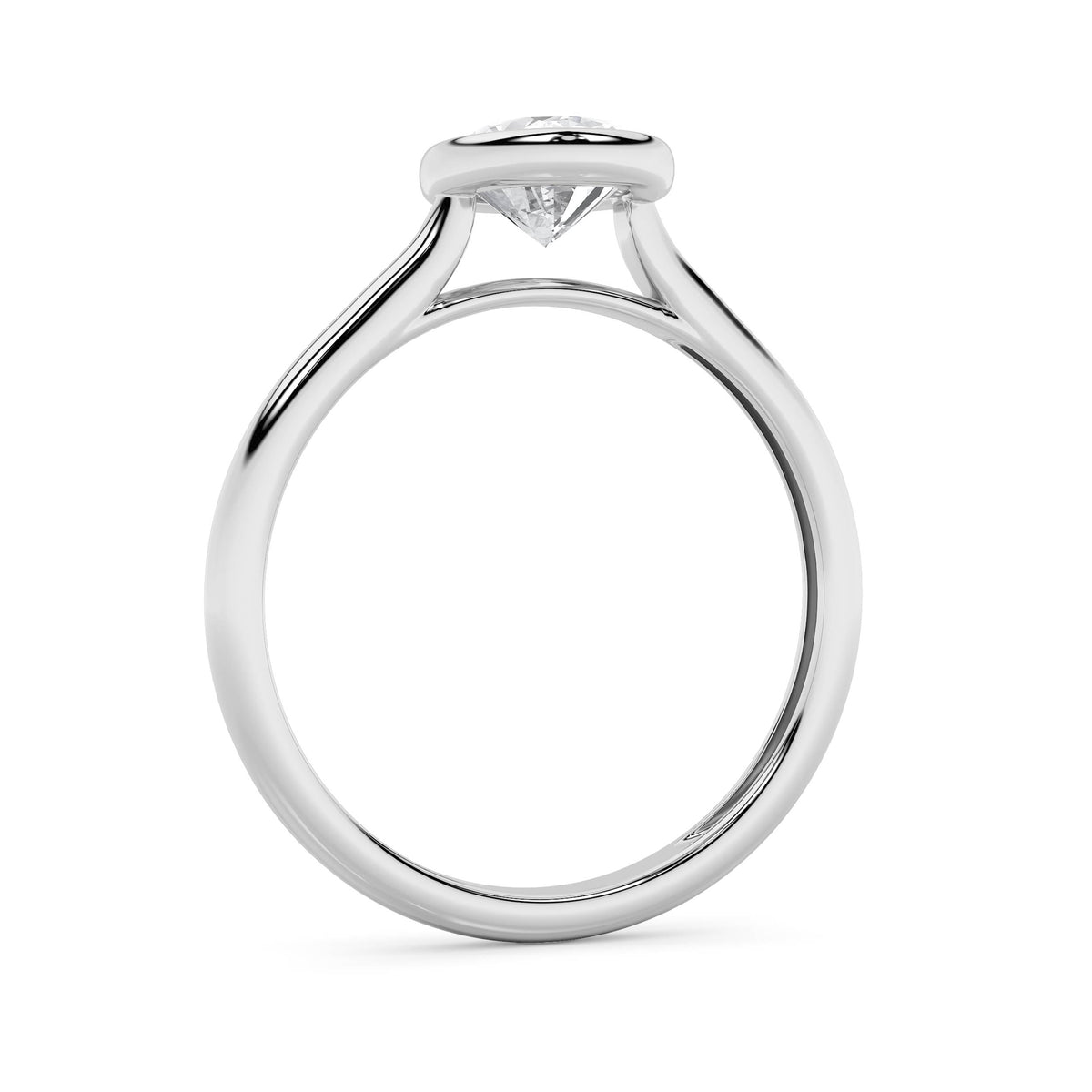 1ct Certified Lab Grown Diamond Solitaire Engagement Ring