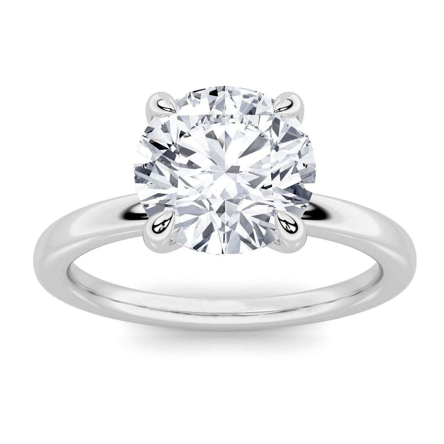 5ct Certified Lab Grown Diamond Solitaire Engagement Ring