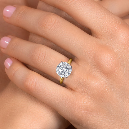 5ct Certified Lab Grown Diamond Solitaire Engagement Ring