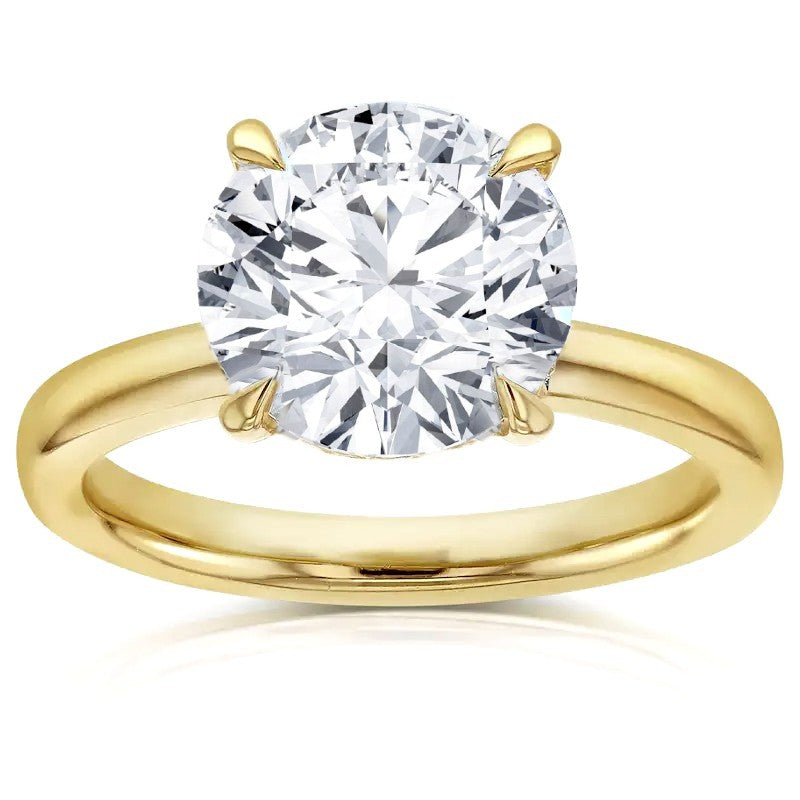 5ct Certified Lab Grown Diamond Solitaire Engagement Ring