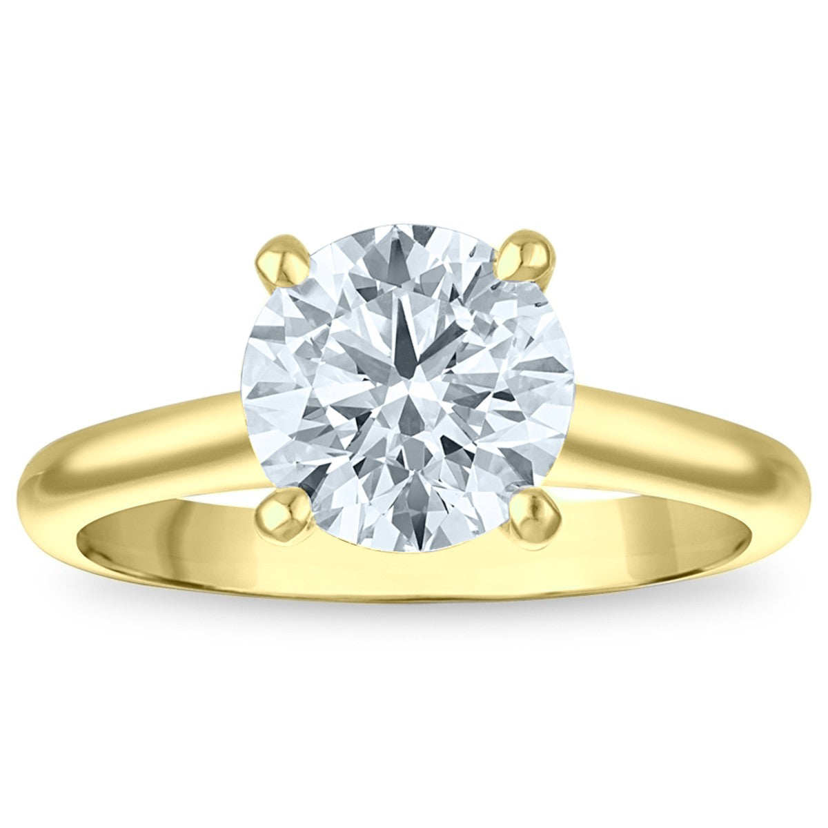 1ct 8X Certified Lab Grown Diamond Solitaire Engagement Ring