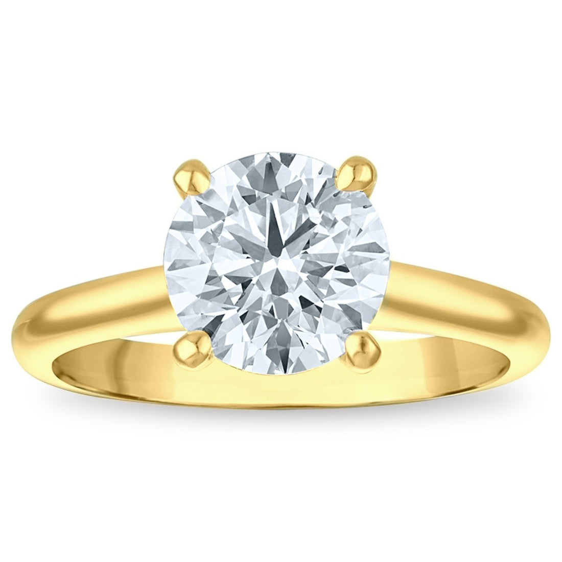 2ct 8X Certified Lab Grown Diamond Solitaire Engagement Ring