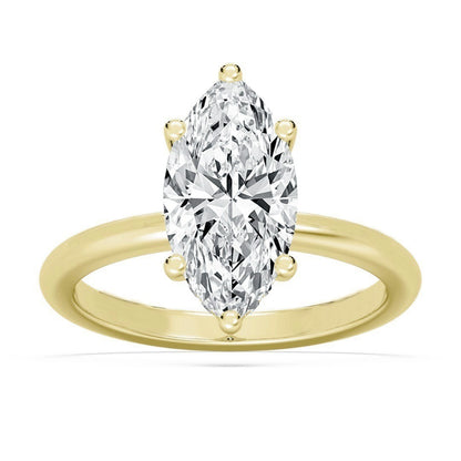 3.10ctw Certified Lab Grown Diamond Hidden Halo Engagement Ring