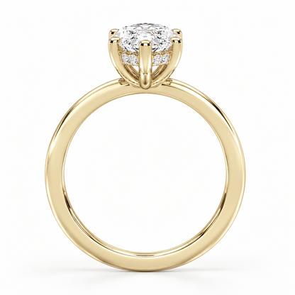 3.10ctw Certified Lab Grown Diamond Hidden Halo Engagement Ring