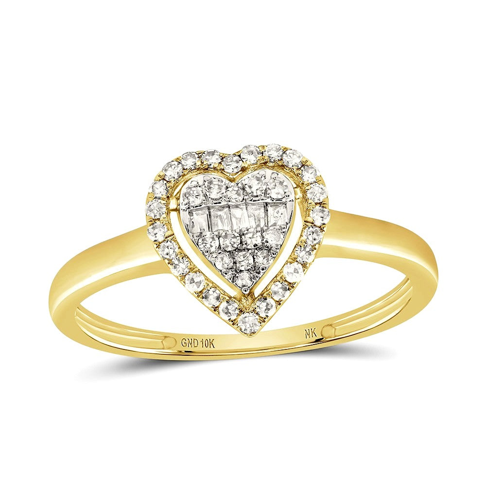 1/5ctw Diamond Heart Ring