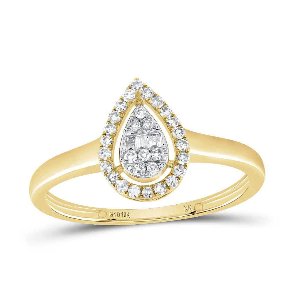 1/6ctw Diamond Halo Ring