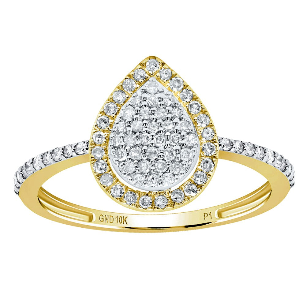 1/3ctw Diamond Halo Ring