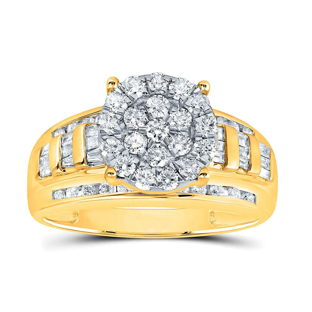 1ctw Diamond Cluster Promise Forever Ring