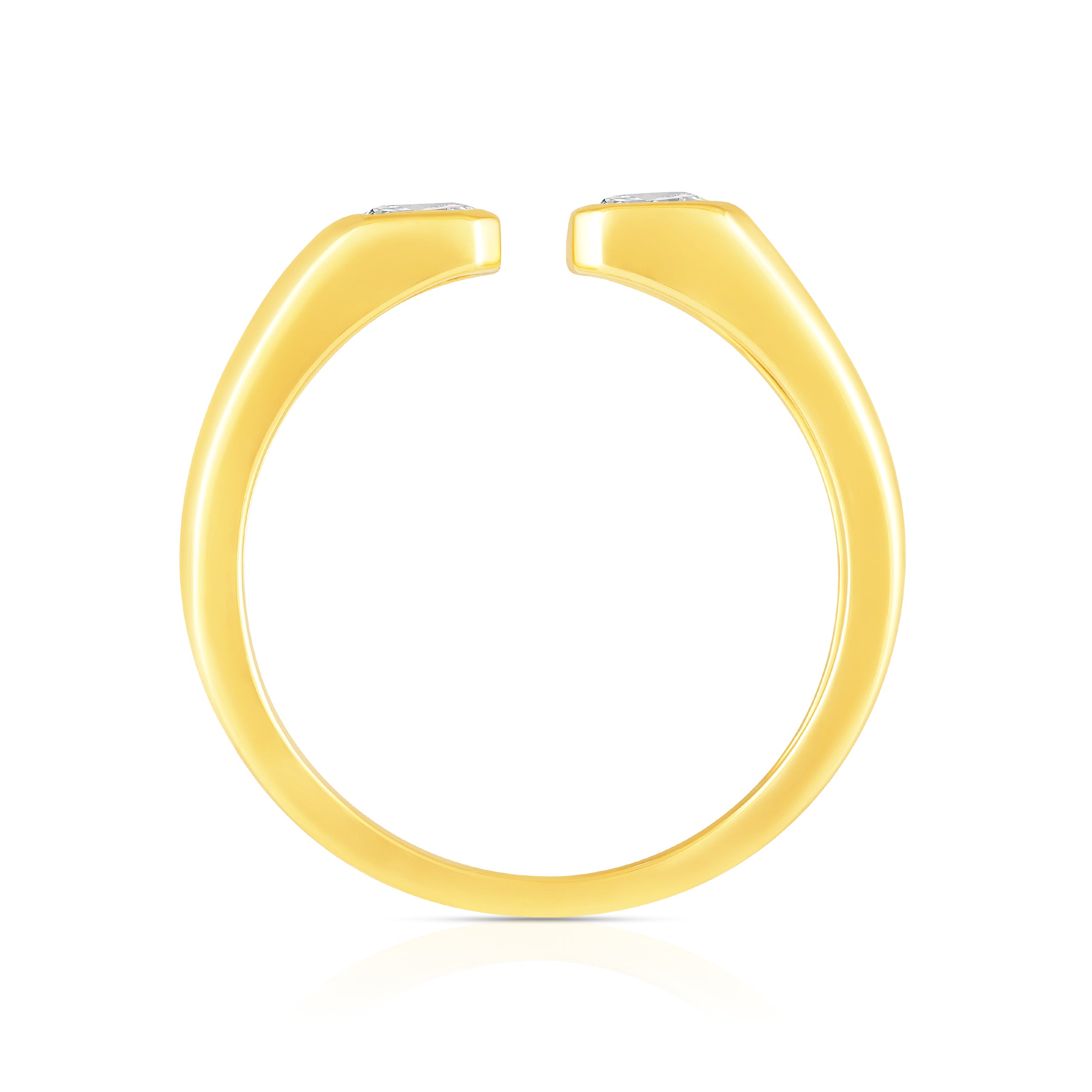 1/2ctw Lab Grown Diamond Open Ring