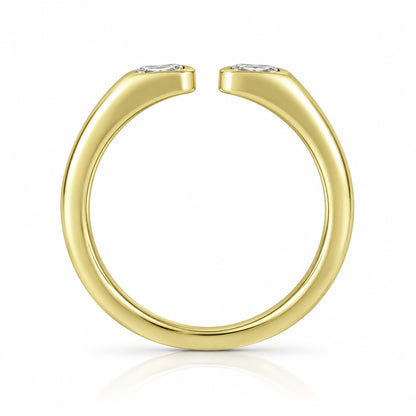 1/2ctw Lab Grown Diamond Open Ring