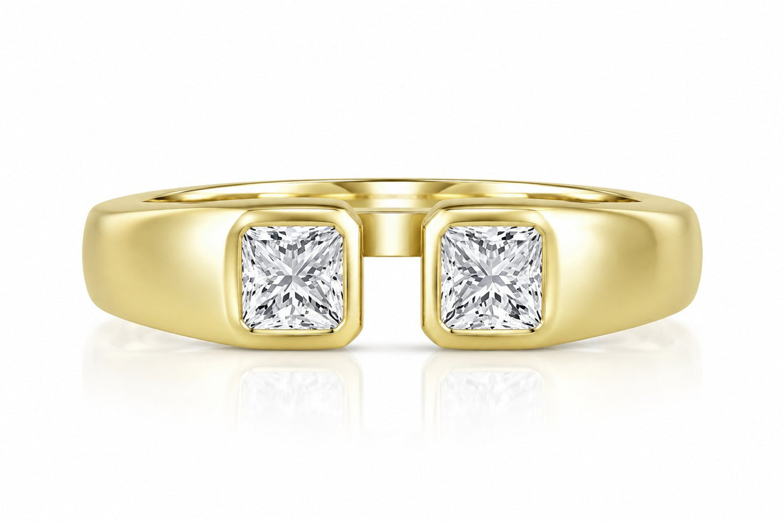1/2ctw Lab Grown Diamond Open Ring