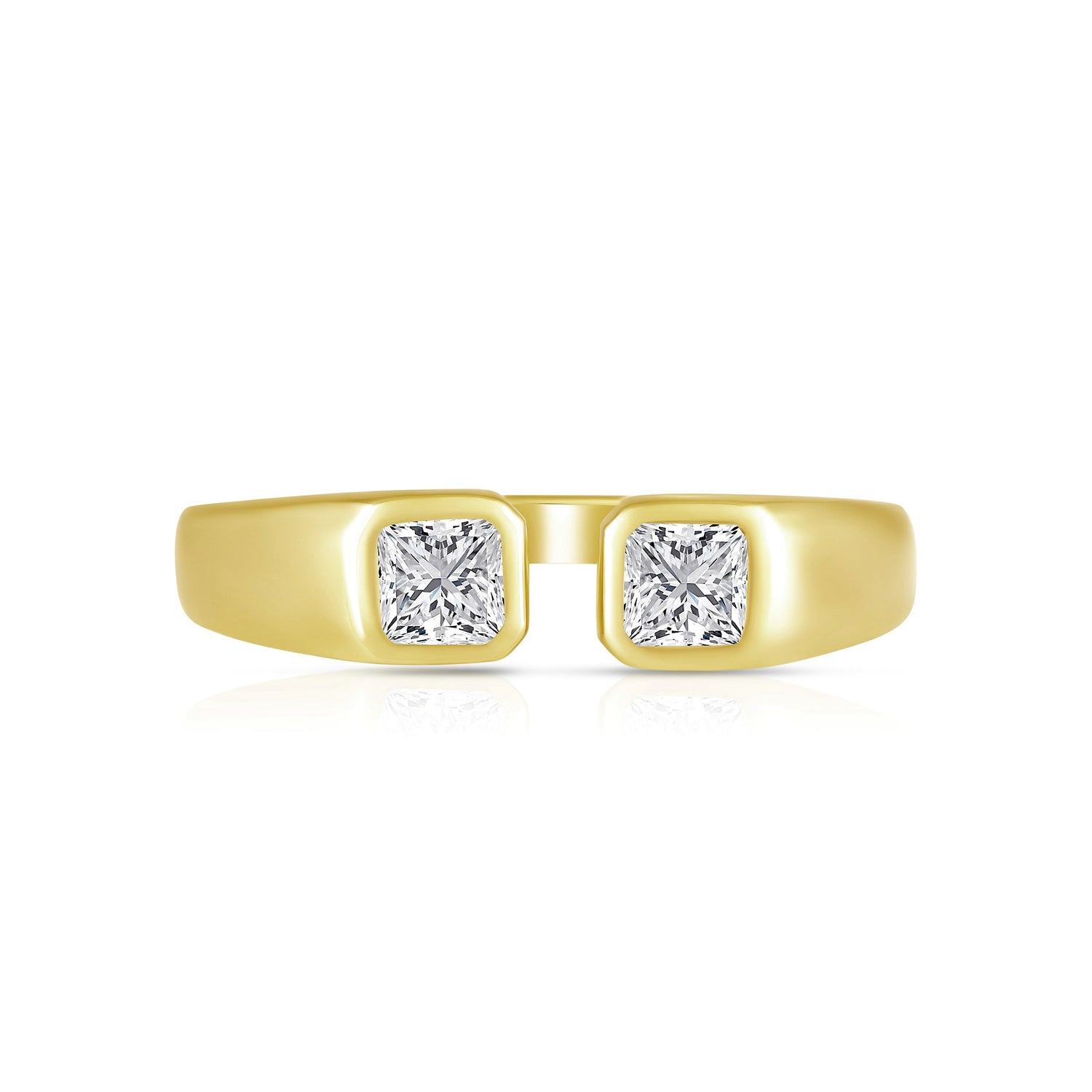 1/2ctw Lab Grown Diamond Open Ring