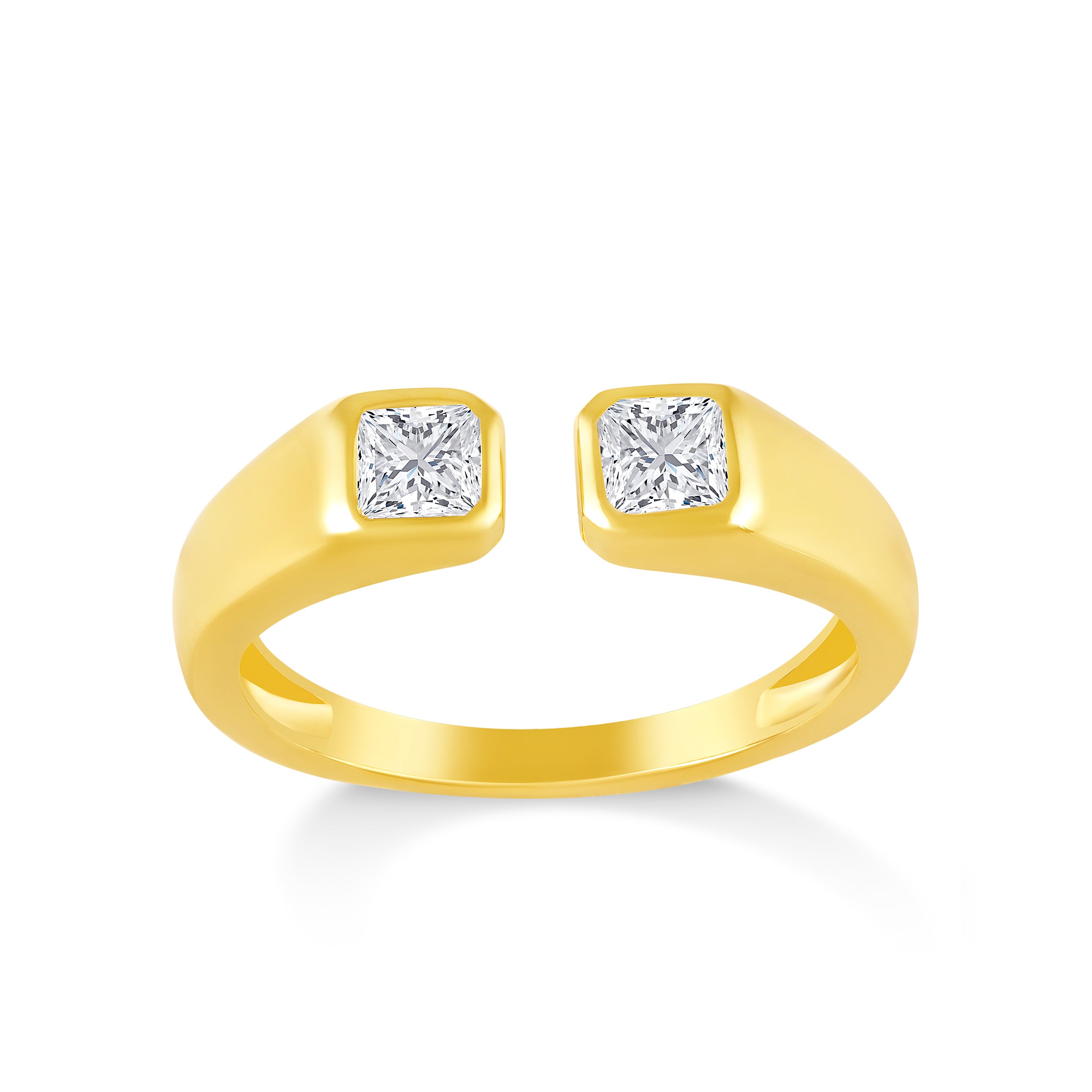 1/2ctw Lab Grown Diamond Open Ring