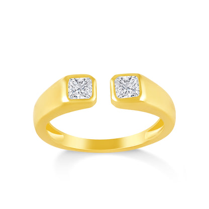 1/2ctw Lab Grown Diamond Open Ring