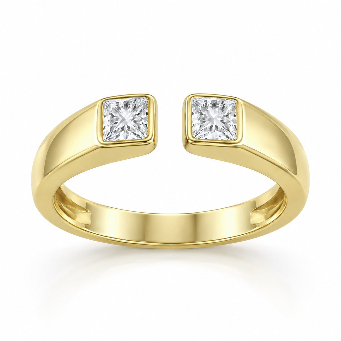 1/2ctw Lab Grown Diamond Open Ring