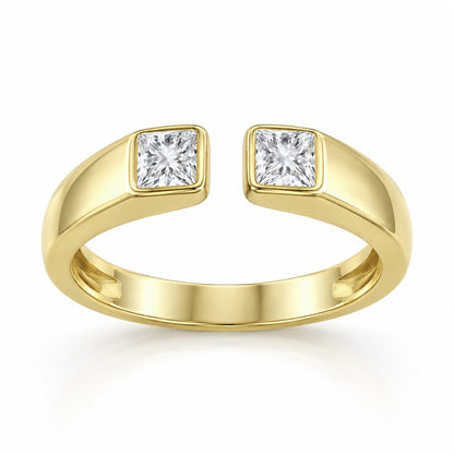 1/2ctw Lab Grown Diamond Open Ring