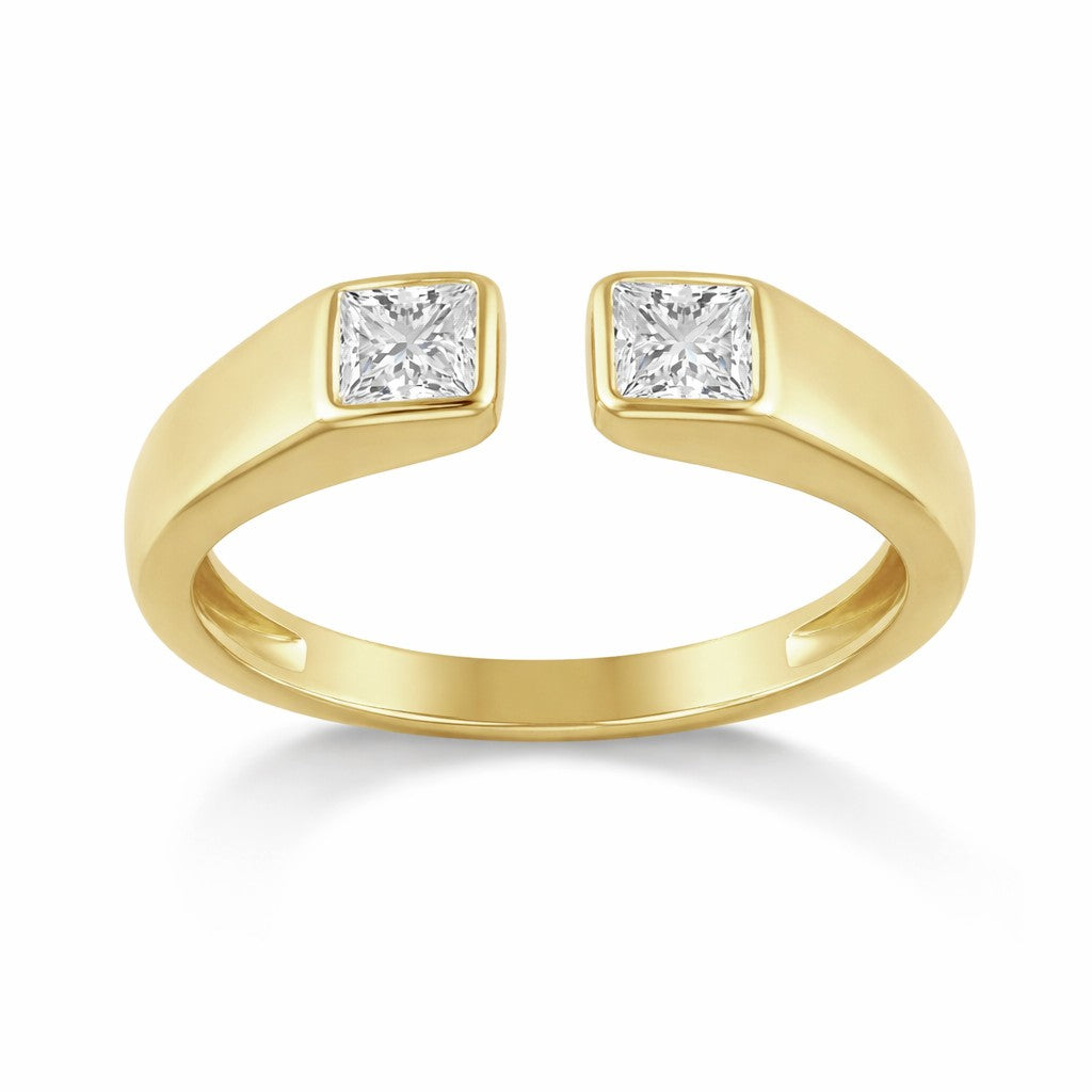 1/2ctw Lab Grown Diamond Open Ring