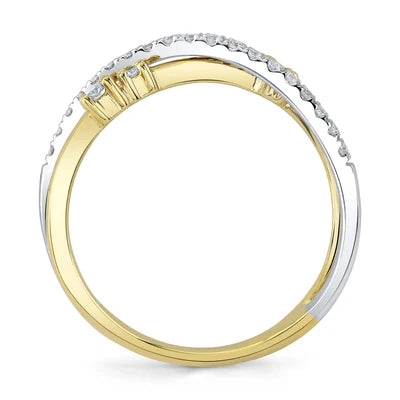 Shy Creation .26ctw Diamond X Band