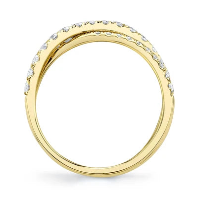 Shy Creation .79ctw Diamond Bridge Ring