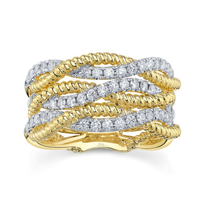 Shy Creation .62ctw Diamond Twist Ring