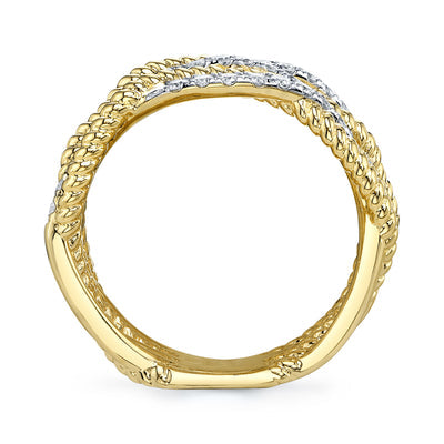 Shy Creation .62ctw Diamond Twist Ring
