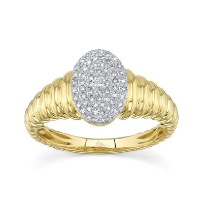 Shy Creation .17ctw Diamond Cluster Ring