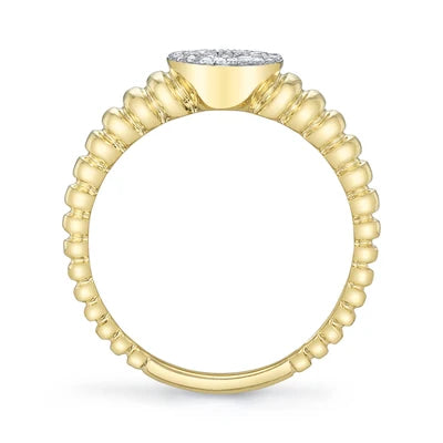Shy Creation .17ctw Diamond Cluster Ring