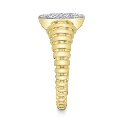 Shy Creation .17ctw Diamond Cluster Ring