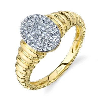 Shy Creation .17ctw Diamond Cluster Ring