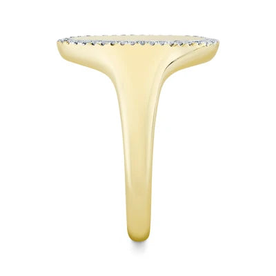 Shy Creation .11ctw Diamond Signet Ring