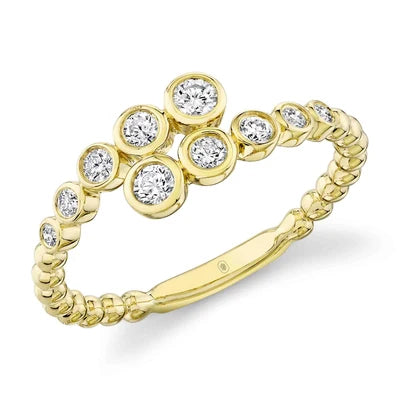 Shy Creation .32ctw Diamond Bezel Ring