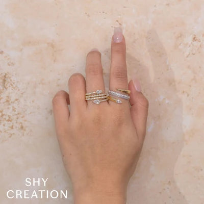Shy Creation .69ctw Diamond Wrap Ring
