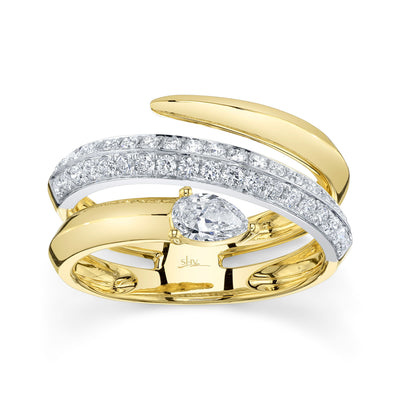 Shy Creation .69ctw Diamond Wrap Ring
