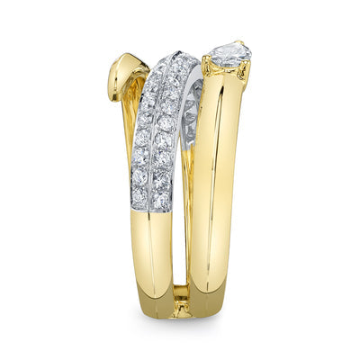 Shy Creation .69ctw Diamond Wrap Ring
