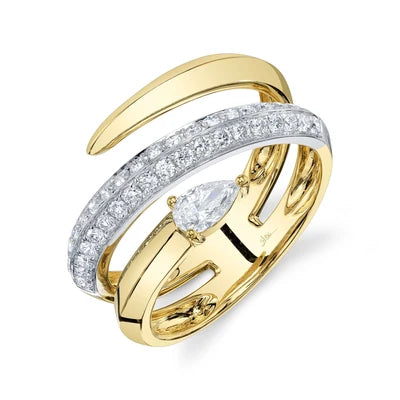 Shy Creation .69ctw Diamond Wrap Ring