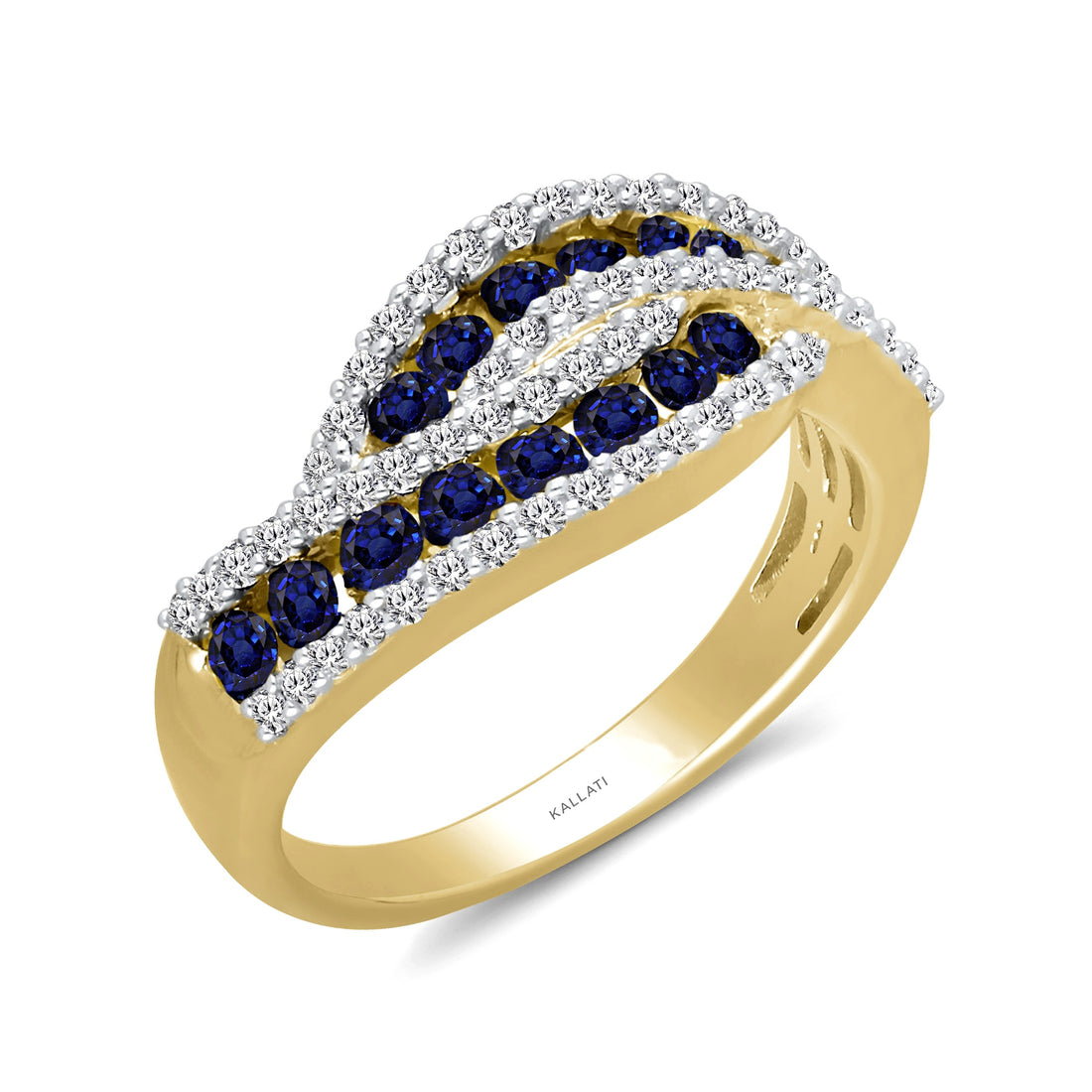 Kallati Sapphire Diamond Band