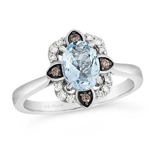 Le Vian Chocolatier® Aquamarine Diamond Ring