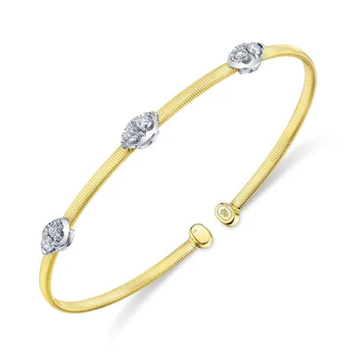 Shy Creation .40ctw Diamond Bangle