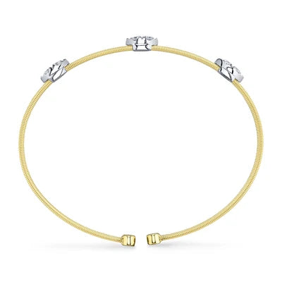 Shy Creation .40ctw Diamond Bangle
