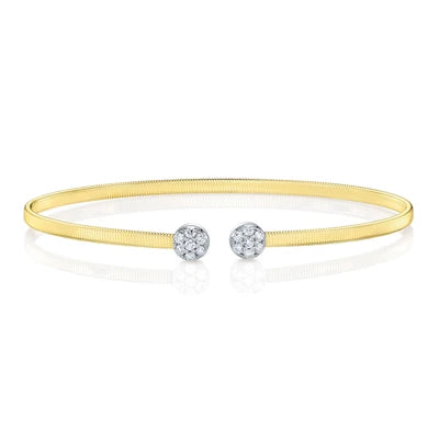 Shy Creation .22ctw Diamond Bangle