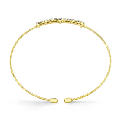 Shy Creation .39ctw Diamond Bangle
